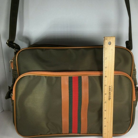 Mr Roberts RARE Olive Green Carry On Travel Bag - Picture 6 of 12